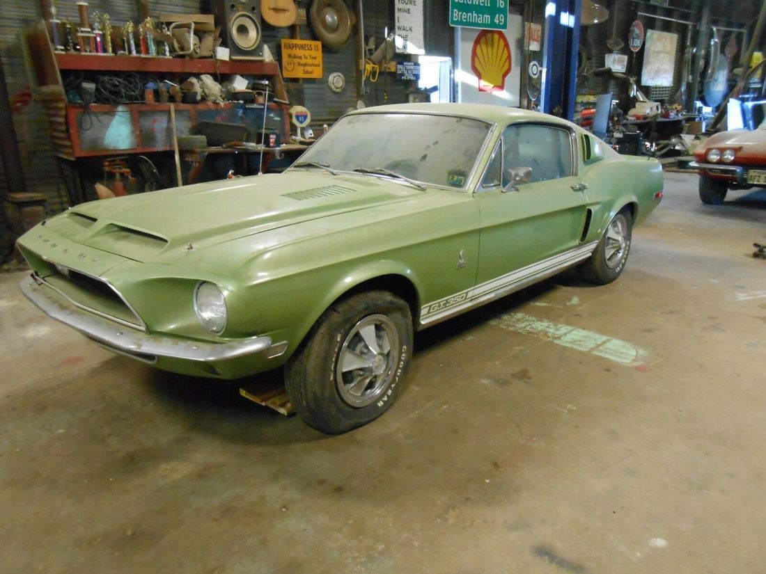 1968 Shelby Gt-350 Cobra Fastback Mustang (Barn find) 1968 Ford Mustang