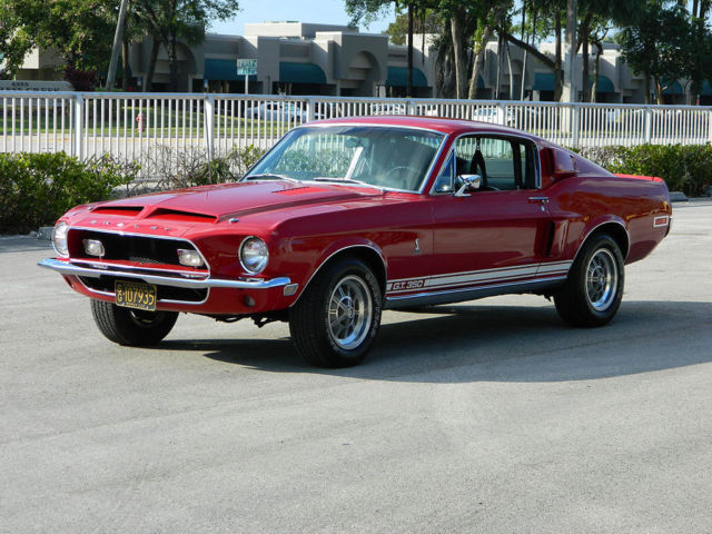 1968 SHELBY GT350 EX-HERTZ RENT-A-RACER PER THE REGISTRY CANDY APPLE RED AUTO 1968 Shelby GT350 FASTBACK