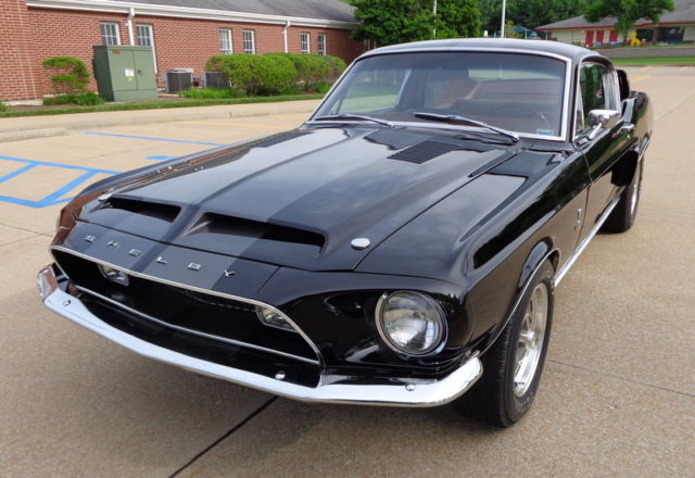 1968 SHELBY G.T.350 "RAVEN BLACK" RED INTERIOR VERY NICE UNDERSIDE AMAZING CAR!! 1968 Ford Mustang SHELBY GT350
