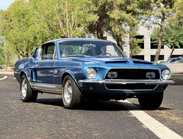1968 Shelby GT500KR 4 speed Acapulco Blue 1968 Shelby GT500KR