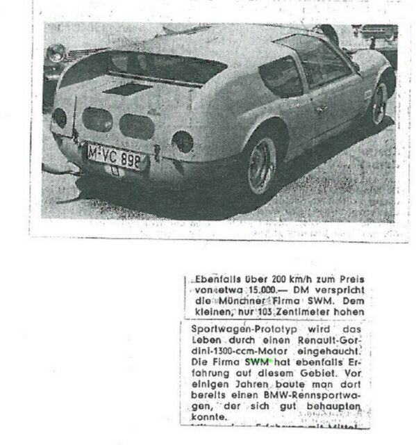1968 Other Makes SWM Gordini Sports / Race Car (1 of 1) - photo 11