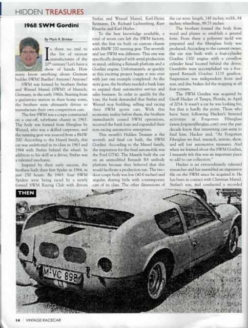 1968 Other Makes SWM Gordini Sports / Race Car (1 of 1) - photo 9
