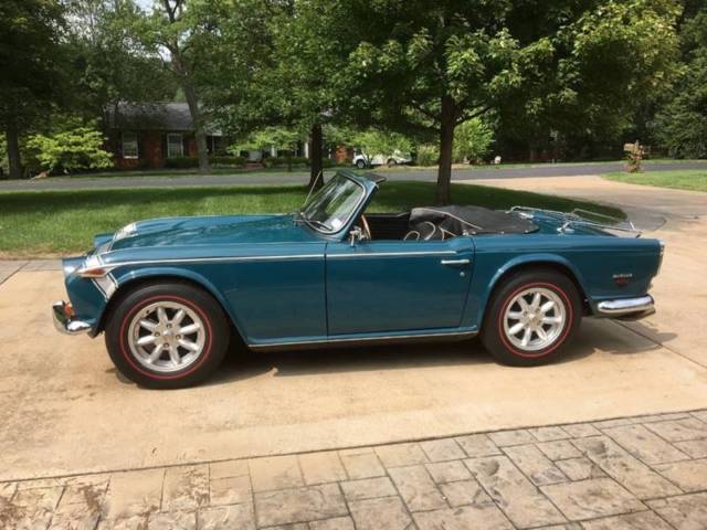 1968 Triumph TR250 0 Valencia Blue Convertible I6 2.5L overdrive 1968 Triumph TR250 --