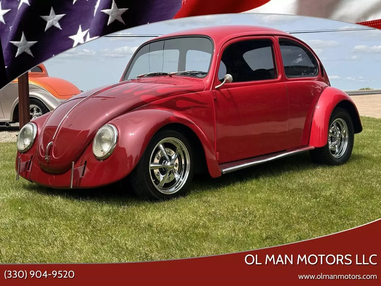 1968 Volkswagen Beetle Hot Rod Bug VW Beetle 37,028 Miles Red with burgundy flam 1968 Volkswagen Beetle - Classic Hot Rod Bug VW Beetle