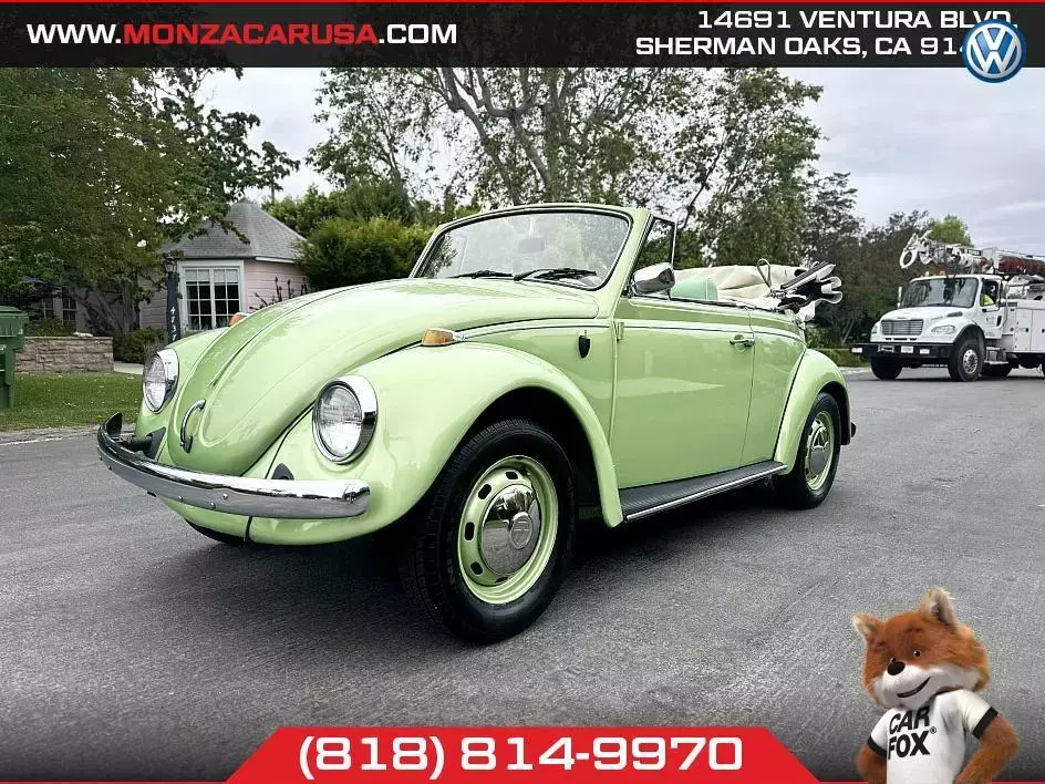 1968 Volkswagen bug convertible, Green with 53,644 Miles available now! 1968 Volkswagen bug convertible