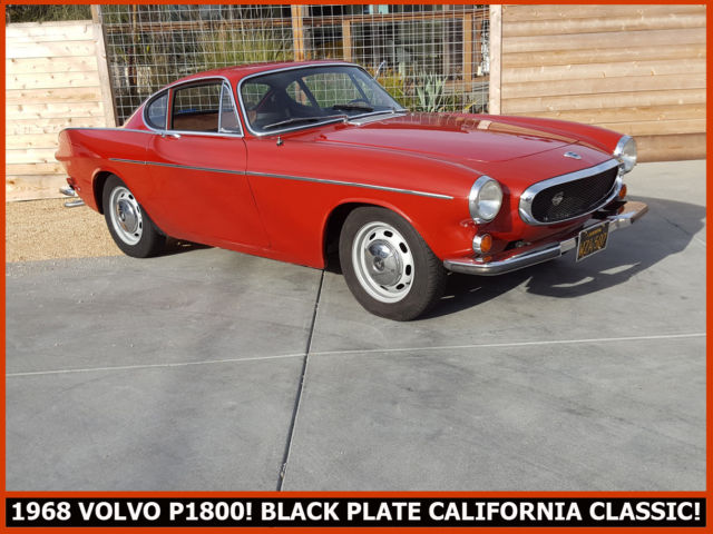 1968 VOLVO P1800 4 SPEED COUPE! 99.9% RUST-FREE BLACK PLATE CALIFORNIA CLASSIC! 1968 Volvo Other P1800
