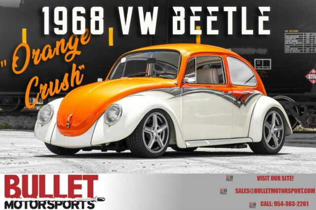 1968 VW Beetle "Orange Crush", Ice Cold A/C, 1800cc 4-Speed Manual, Custom Paint 1968 Volkswagen Beetle - Classic Video Inside!