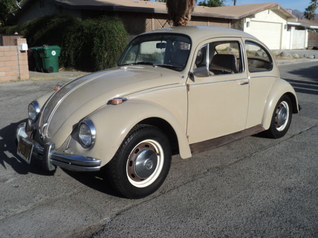 1968 V.W. Bug Beetle Savannah Beige ( Rust Free Solid Bug ) Look ! 4- Speed 1968 Volkswagen Beetle - Classic