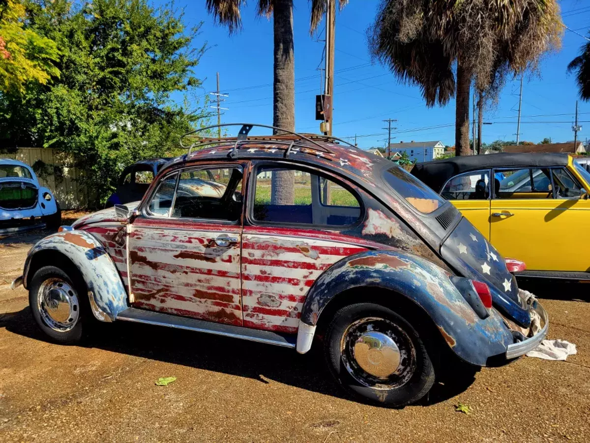 1968, VW bug, VW beetle, classic car, dual port 1600cc, rebuilt engine, patina 1968 Volkswagen Beetle - Classic