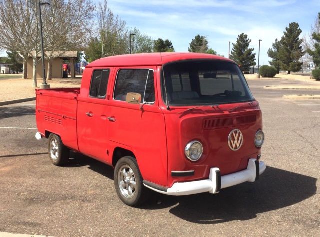 1968 VW Double Cab pick up RARE red and white interior 1968 Volkswagen Volkswagen Double Cab