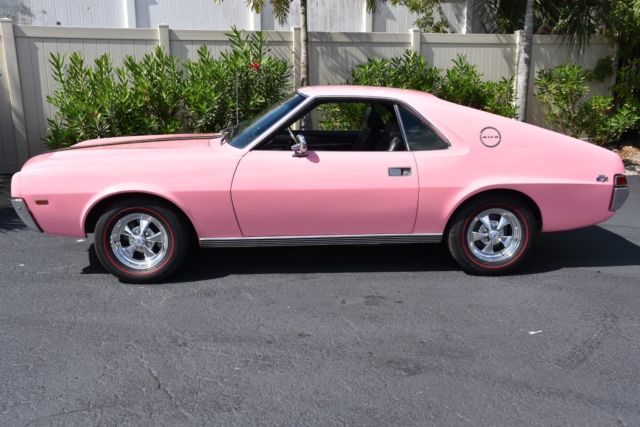 1969 AMC AMX 390CI V8 Auto, 1 of 1 in Factory Pink! - photo 2