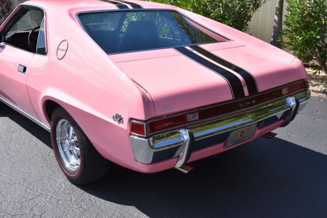 1969 AMC AMX 390CI V8 Auto, 1 of 1 in Factory Pink! - photo 3
