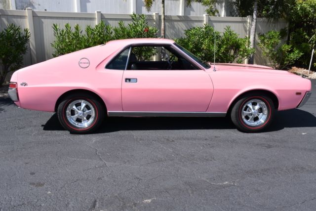 1969 AMC AMX 390CI V8 Auto, 1 of 1 in Factory Pink! - photo 6