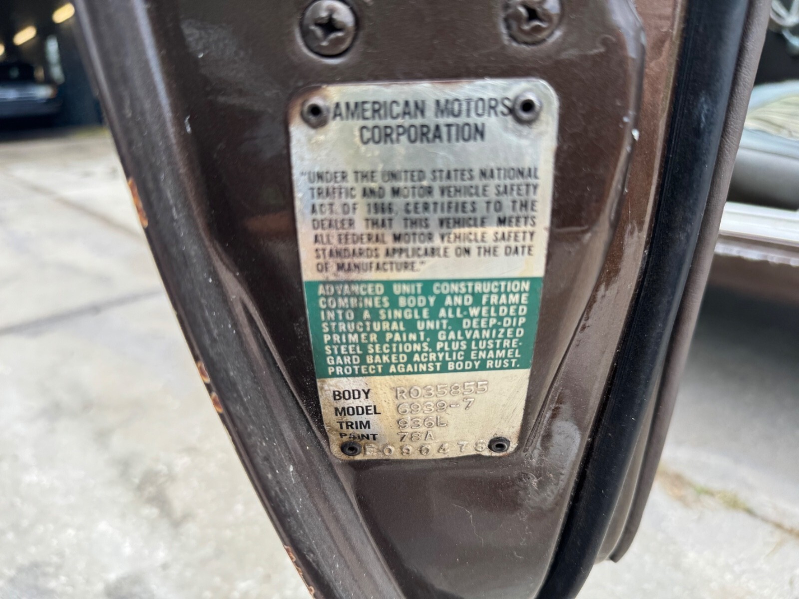 1969 AMC AMX Barn Find Survivor 63k Original Miles 390 V8 4 speed - photo 10