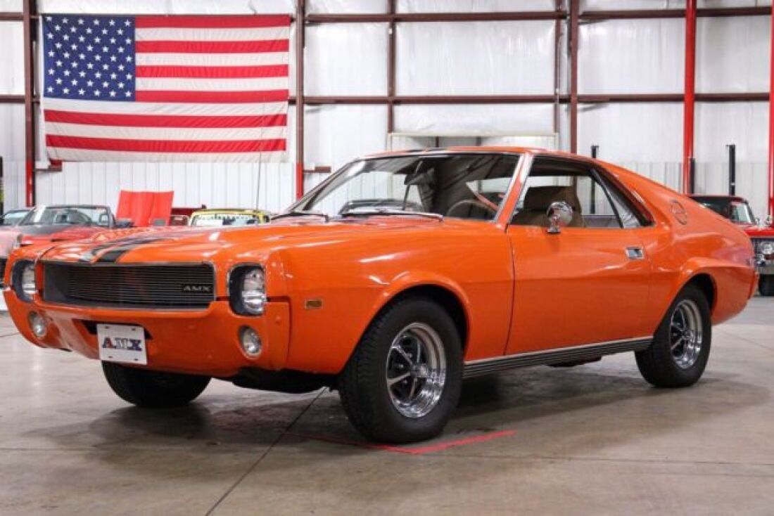 1969 AMC AMX Go Package 64491 Miles Big Bad Orange Coupe 390 V8 4-Speed Manual 1969 AMC AMX Go Package
