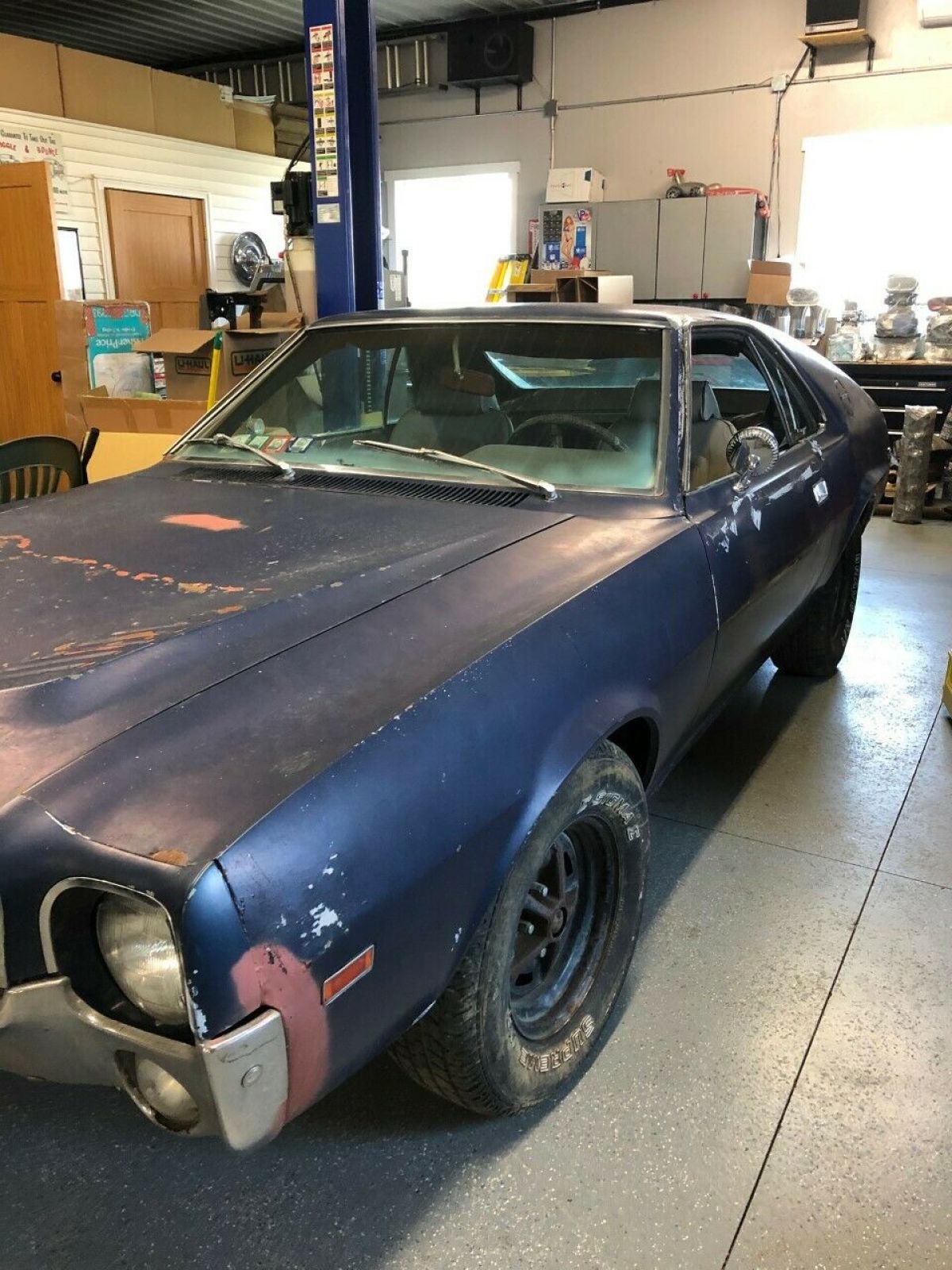 1969 AMC AMX project car well optioned rare color/interior combination 1969 AMC AMX