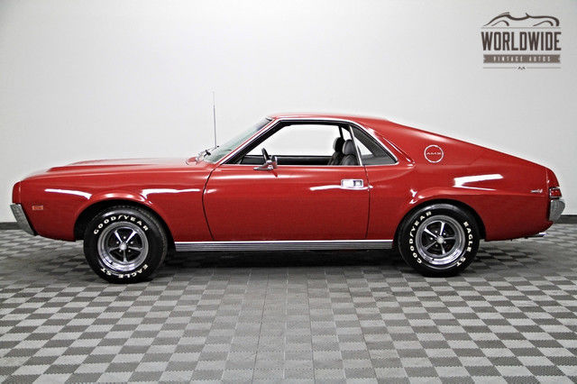 1969 AMC AMX. RARE. Restored. 343 V8. Auto. Actual miles! Matador Red!! 1969 AMC AMX AMX