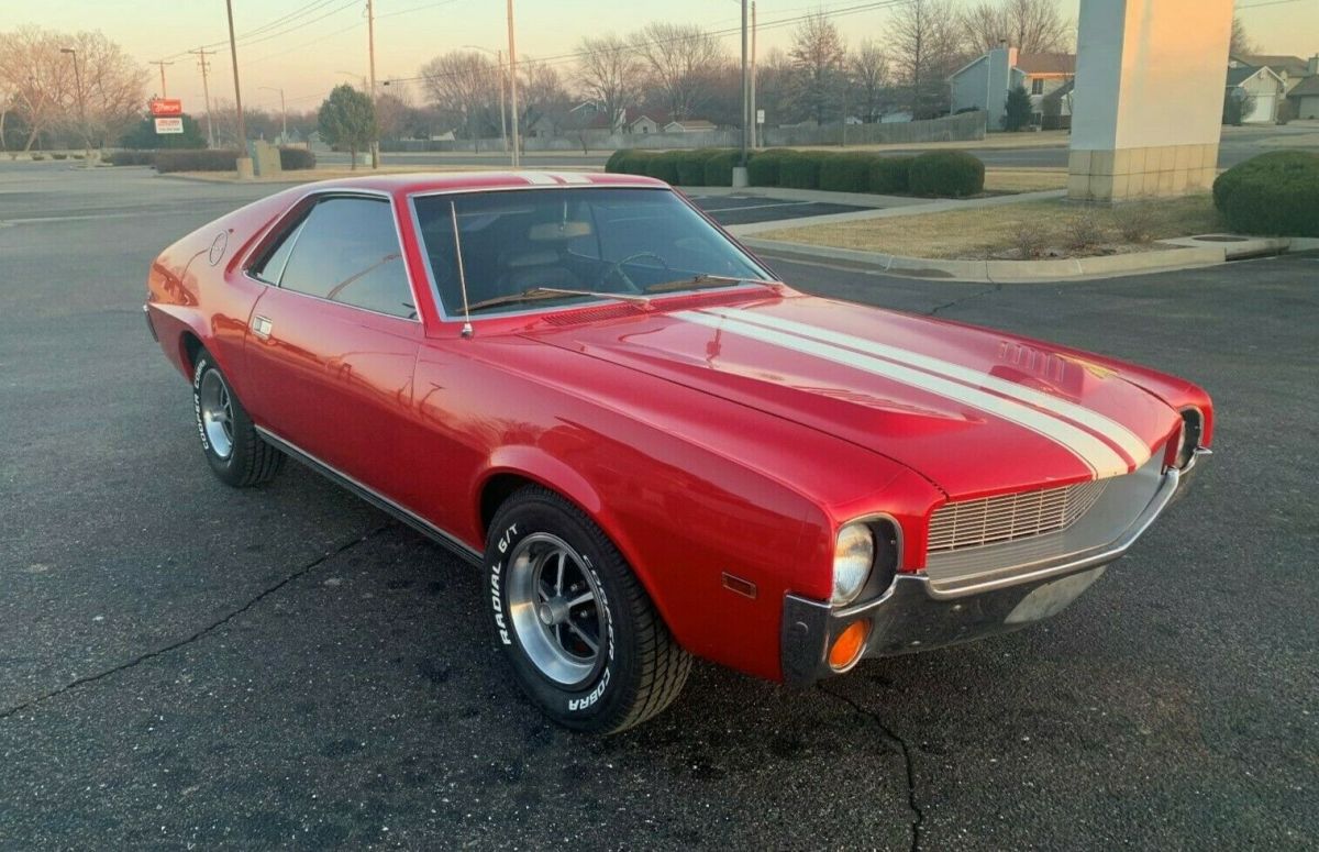 1969 AMC AMX - Red 390 Go-Package 4 Speed Manual - One Owner - Numbers Matching 1969 AMC AMX