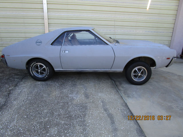 1969 AMX, originally 343 V8, automatic, 3:15 Posi-rearend. Used in great shape ! 1969 AMC AMX