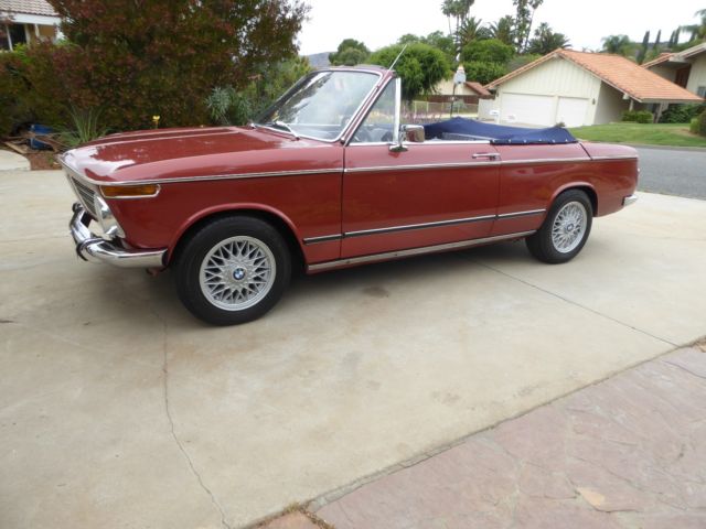 1969 BMW 1600 BAUR CABRIOLET $26000 this week $25000 next week, then storage 1969 BMW 2002 BAUR
