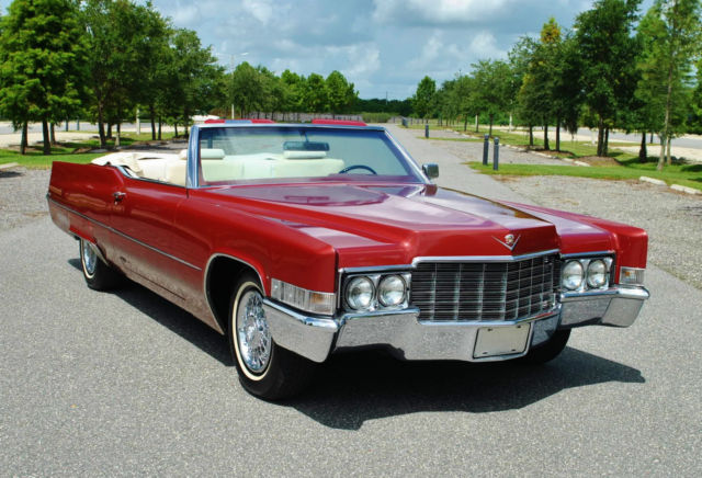 1969 Cadillac DeVille Convertible Air Conditioning! Power Windows! Restored 1969 Cadillac DeVille Convertible 472 V8 Original Colors! Super Clean!