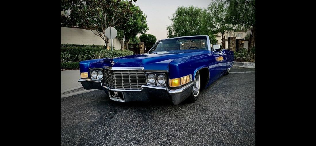 1969 Cadillac DeVille Convertible Blue RWD Automatic 1969 Cadillac DeVille Convertible