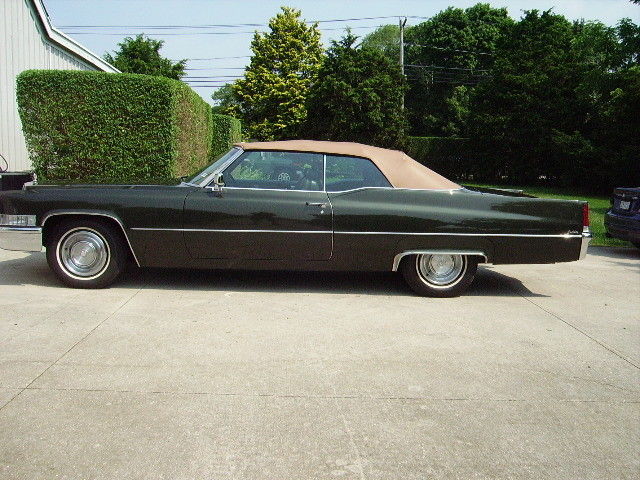 1969 Cadillac DeVille Convertible, Very Original, Fully Loaded, Rare Color, Mint 1969 Cadillac Eldorado DeVille