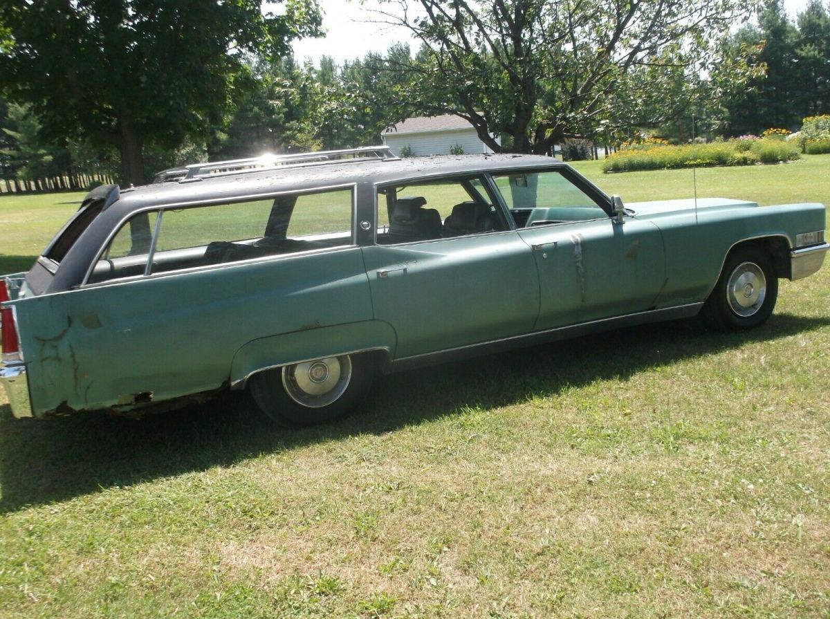 1969 CADILLAC FLEETWOOD STATION WAGON 1 OF 5 FLEETWOODS VERY RARE !!!  RATROD 1969 Cadillac Fleetwood