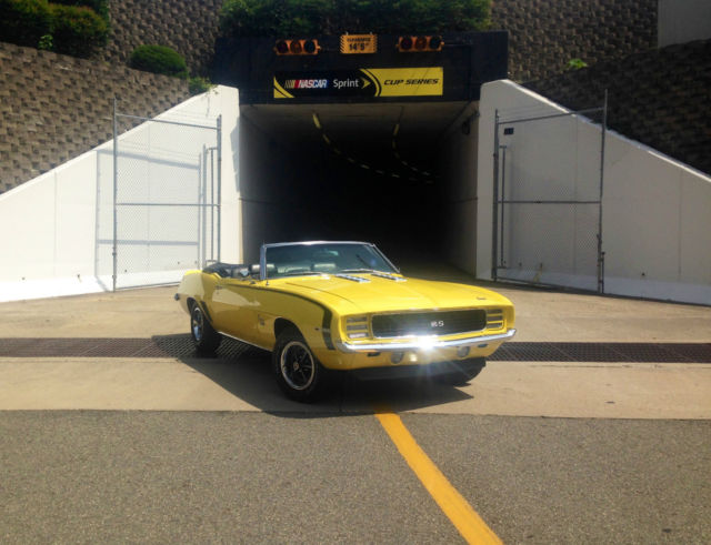 1969 camaro 396/375 rs ss l-89 convertible rotisserie restored daytona yellow 1969 Chevrolet Camaro
