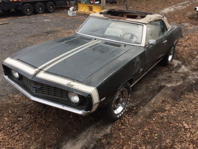 1969 Chevrolet Camaro 1969 CAMARO CONVERIBLE VERY SOLID PROJECT