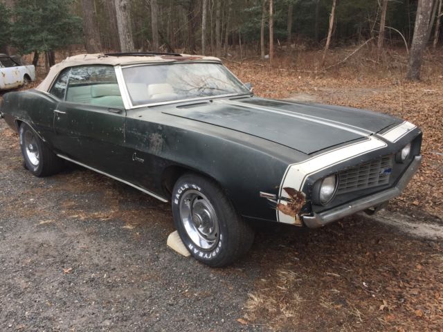1969 Chevrolet Camaro 1969 CAMARO CONVERIBLE VERY SOLID PROJECT - photo 2