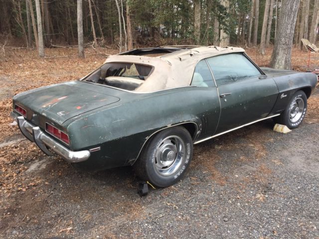 1969 Chevrolet Camaro 1969 CAMARO CONVERIBLE VERY SOLID PROJECT - photo 3