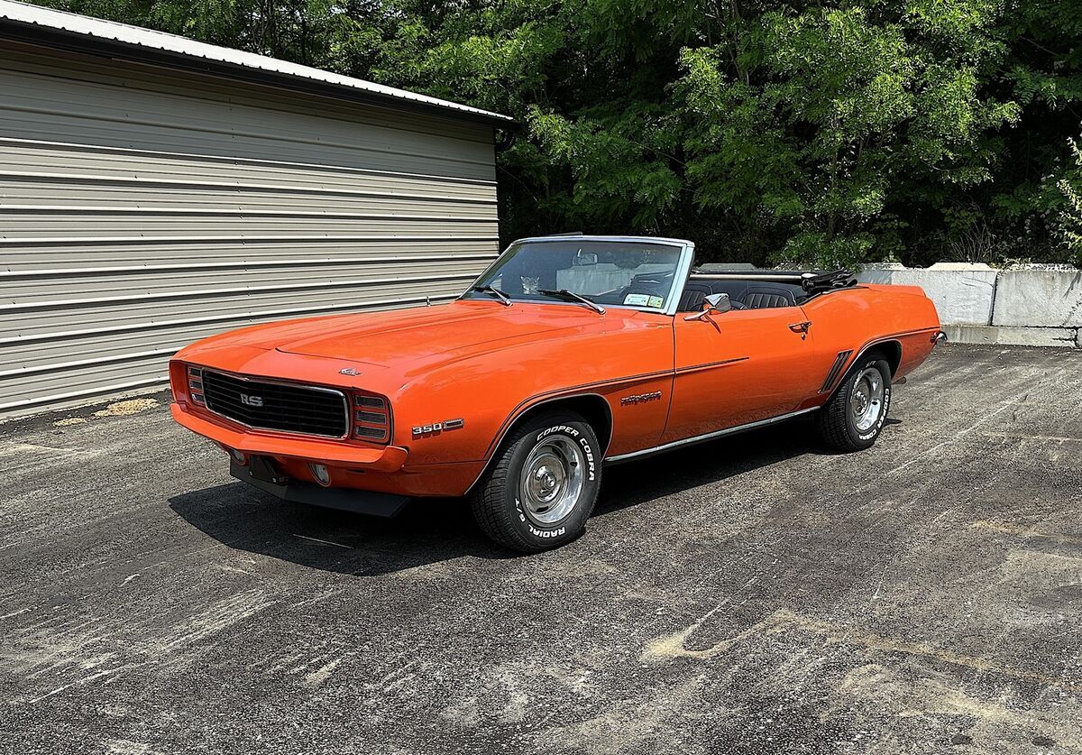1969 CAMARO CONVERTIBLE RS 4SPD 12 BOLT PS PDB TACH GAUGES DELUXE 1969 CHEVROLET RS CONVERT RS 350 4SPD 12 BOLT PS PDB TACH GAUGES