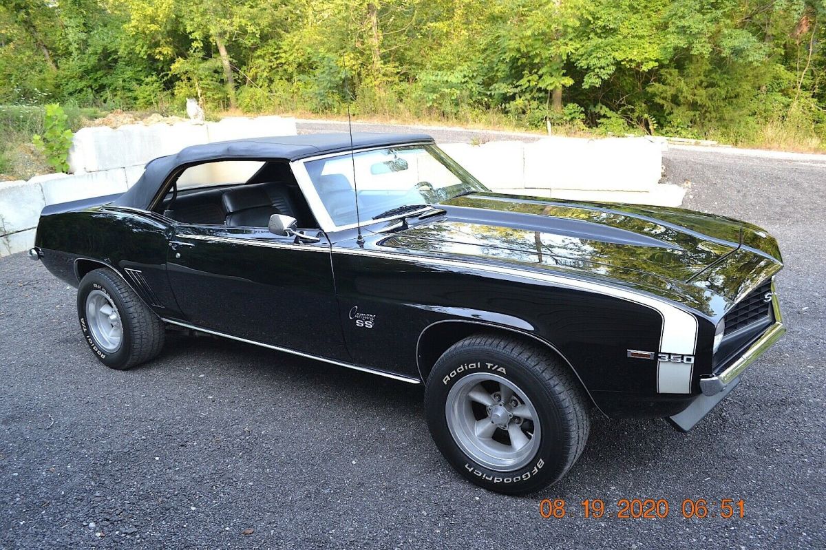 1969 Chevrolet Camaro CONVERTIBLE 350 6PSD 12 BOLT PS PDB LASER STRAIGHT - photo 2