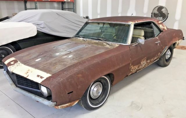 1969 CAMARO PROJECT YELLOW HOUNDSTOOTH V8 CLEAN TITLE 1969 Chevrolet Camaro