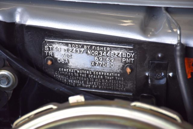 1969 Chevrolet Camaro RPO-Z28 X77D80 Crossram DZ302 - photo 8