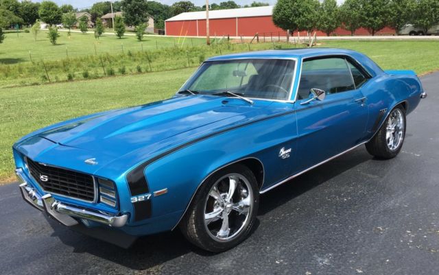 1969 Camaro RS SS Clone! 350 Engine, Auto, PS, PDB! COLD A/C! Blue / Blue! 1969 Chevrolet Camaro RS SS Clone
