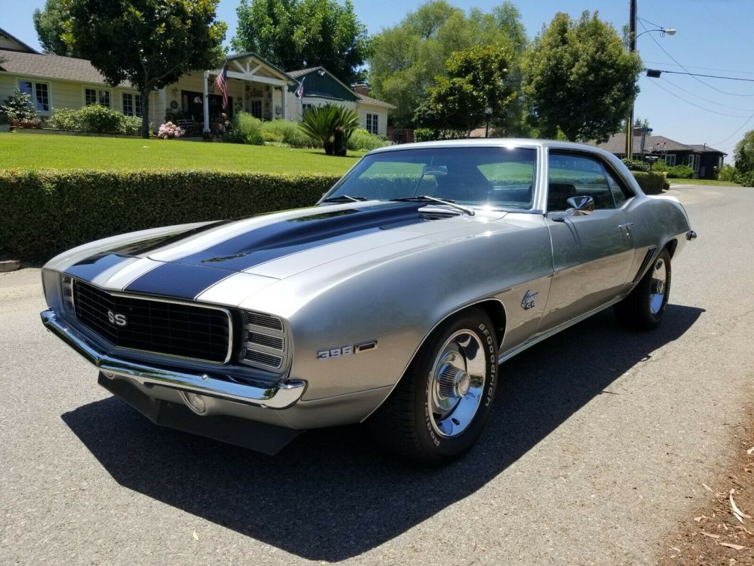 1969 Camaro RS/SS 396 BIG BLOCK 4 Speed 12 Bolt Posi California Car Houndstooth 1969 Chevrolet Camaro