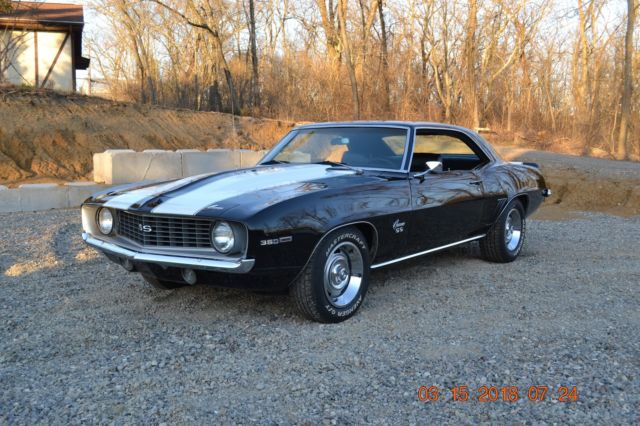 1969 CAMARO SS 350 4SPD CALIFORNIA CAR SOLID METAL BEAUTIFUL TUXEDO BLACK NICE 1969 Chevrolet Camaro 2 DOOR 350 4SPD PS PDB