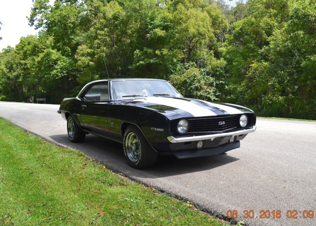 1969 Chevrolet Camaro 350 SS TRIM AUTO BLACK AND WHITE - photo 11