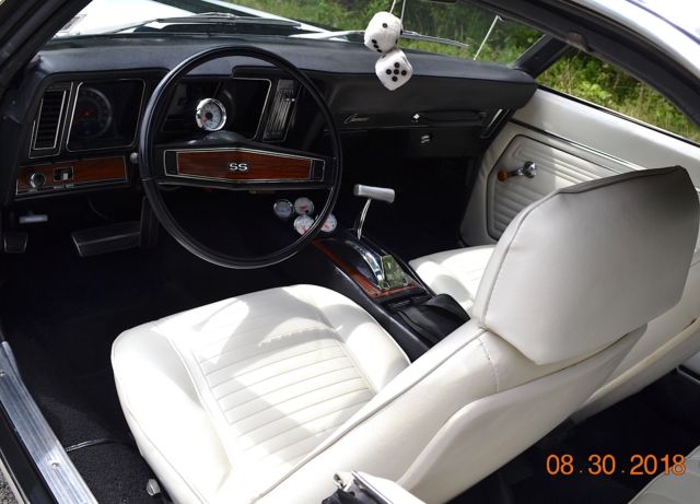 1969 Chevrolet Camaro 350 SS TRIM AUTO BLACK AND WHITE - photo 2