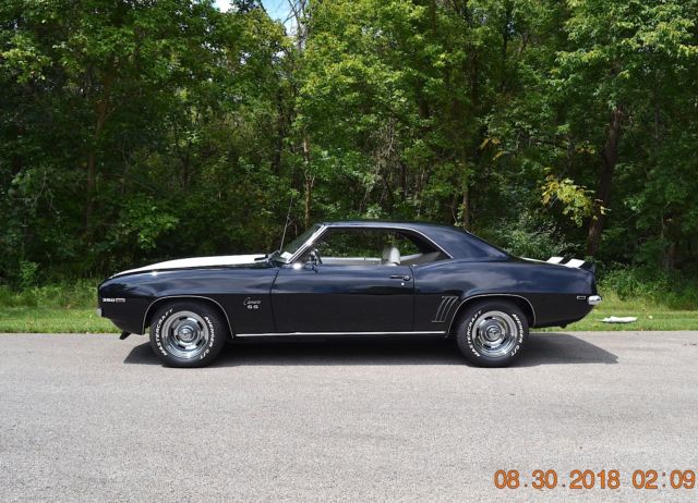 1969 Chevrolet Camaro 350 SS TRIM AUTO BLACK AND WHITE - photo 5