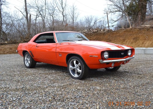1969 CAMARO SS 350 NUMBERS MATCHING COMPLETE RESTORATION BEAUTIFUL HUGGER ORANGE 1969 Chevrolet Camaro SS 350 ORIGINAL NUMBER MATCH ENGINE