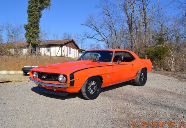 1969 CAMARO SS 396 AUTO PS PDB SOLID STRAIGHT BEAUTIFUL HUGGER ORANGE VERY NICE 1969 Chevrolet Camaro SS 396 AUTO PS PDB