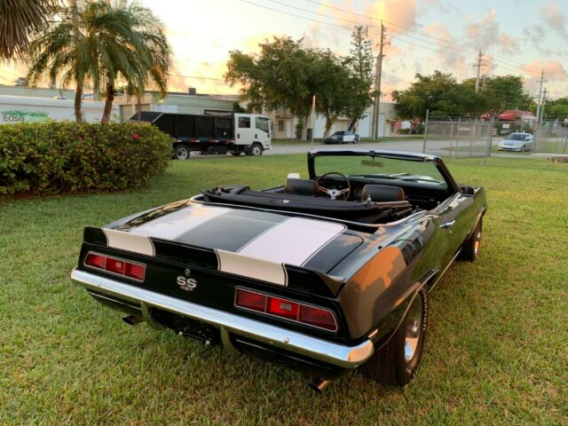 1969 Camaro SS Convertible 427 engine M22 4 speed 12 bolt rear end Triple black 1969 Chevrolet Camaro
