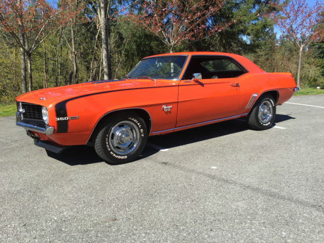 1969 Camaro SS Stock 4 Speed Hugger Orange frame off!!!!! NO RESERVE!!!!!! 1969 Chevrolet Camaro