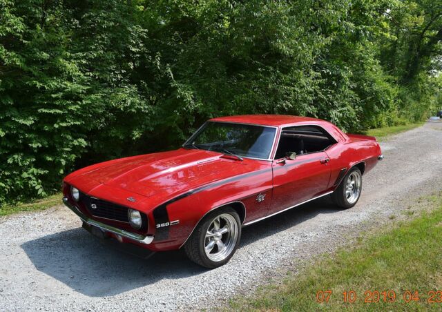 1969 CAMARO SS TRIM 350 4SPD PS BUCKETS SOLID BEAUTIFUL GARNET RED SHARP CAR 1969 Chevrolet Camaro SS 350 4SPD PS BUCKETS