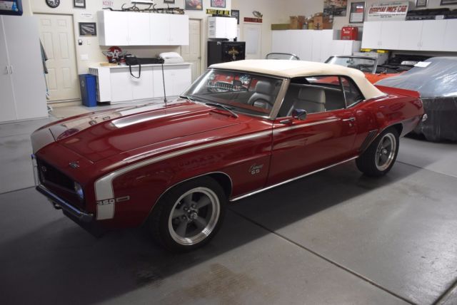 1969 Chevrolet Camaro SS350 Convertible code 52 Garnet Red 100% Rust Free! - photo 4