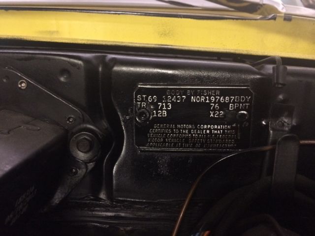 1969 Chevrolet Camaro X22 Super Sport 396 - photo 13