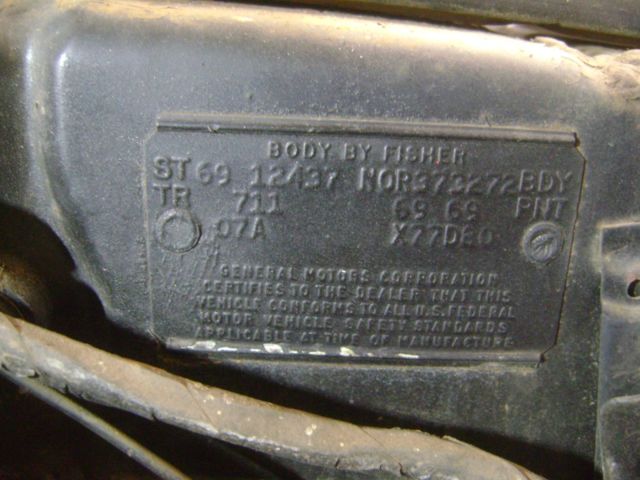 1969 Chevrolet Camaro Z28 X77D80 - photo 13